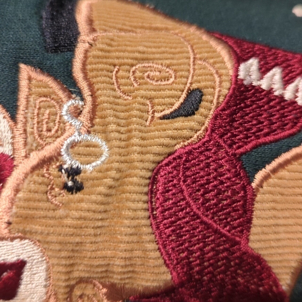Y2K Vintage M & C Sportswear Energy Pullover Grandma Moose Sweatshirt Corduroy - Picture 2 of 6